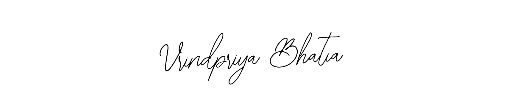 Design your own signature with our free online signature maker. With this signature software, you can create a handwritten (Bearetta-2O07w) signature for name Vrindpriya Bhatia. Vrindpriya Bhatia signature style 12 images and pictures png