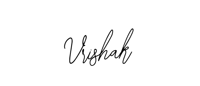 How to make Vrishak name signature. Use Bearetta-2O07w style for creating short signs online. This is the latest handwritten sign. Vrishak signature style 12 images and pictures png