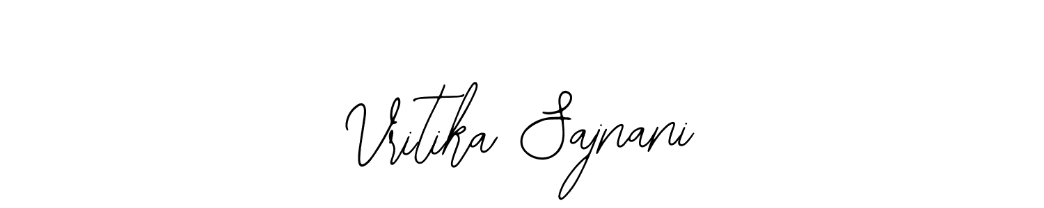 Also You can easily find your signature by using the search form. We will create Vritika Sajnani name handwritten signature images for you free of cost using Bearetta-2O07w sign style. Vritika Sajnani signature style 12 images and pictures png