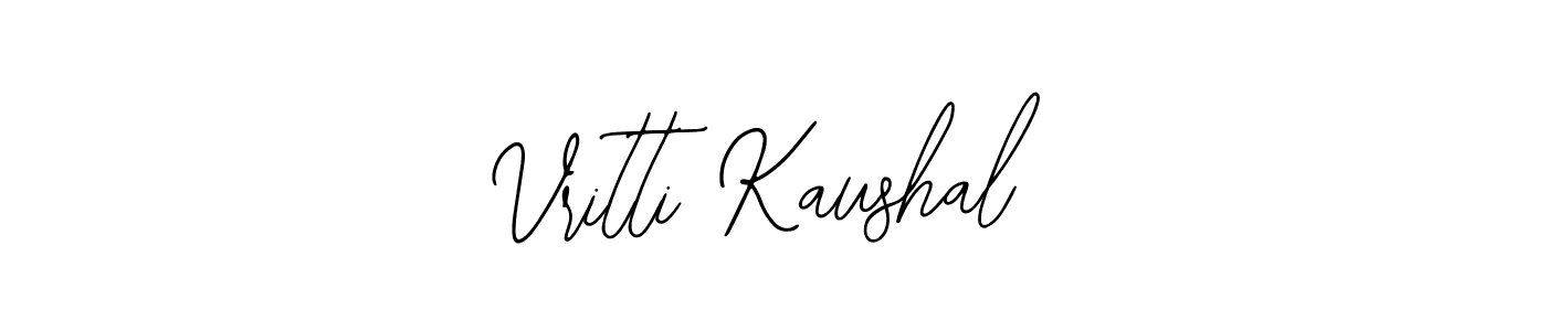 How to make Vritti Kaushal name signature. Use Bearetta-2O07w style for creating short signs online. This is the latest handwritten sign. Vritti Kaushal signature style 12 images and pictures png