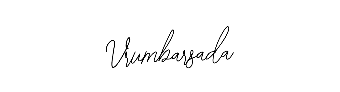 How to make Vrumbarsada name signature. Use Bearetta-2O07w style for creating short signs online. This is the latest handwritten sign. Vrumbarsada signature style 12 images and pictures png