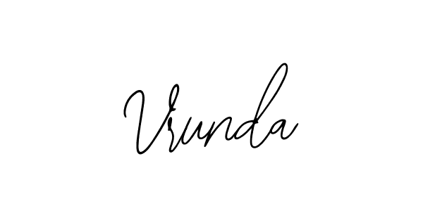 How to Draw Vrunda signature style? Bearetta-2O07w is a latest design signature styles for name Vrunda. Vrunda signature style 12 images and pictures png