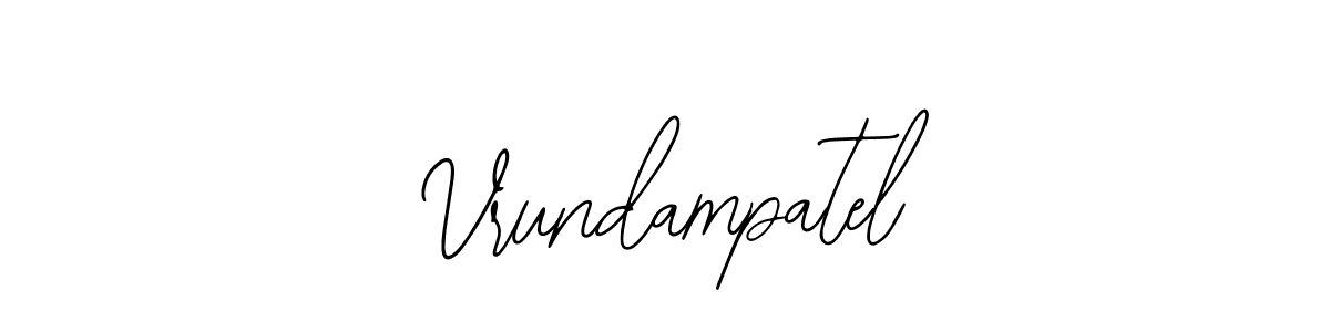 Design your own signature with our free online signature maker. With this signature software, you can create a handwritten (Bearetta-2O07w) signature for name Vrundampatel. Vrundampatel signature style 12 images and pictures png