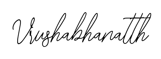 Master the art of signing with Vrushabhanatth written in fluent Bearetta-2O07w script. A great template to practice and refine your handwriting. Vrushabhanatth signature style 12 images and pictures png