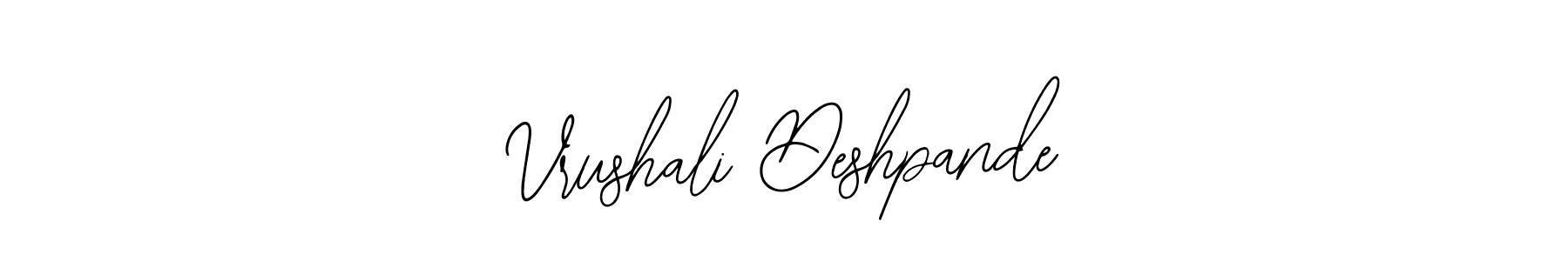 How to make Vrushali Deshpande name signature. Use Bearetta-2O07w style for creating short signs online. This is the latest handwritten sign. Vrushali Deshpande signature style 12 images and pictures png
