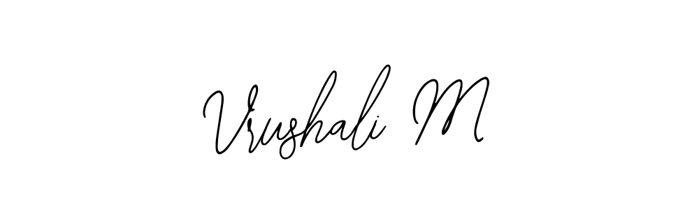 It looks lik you need a new signature style for name Vrushali M. Design unique handwritten (Bearetta-2O07w) signature with our free signature maker in just a few clicks. Vrushali M signature style 12 images and pictures png