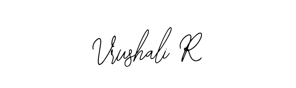This is the best signature style for the Vrushali R name. Also you like these signature font (Bearetta-2O07w). Mix name signature. Vrushali R signature style 12 images and pictures png