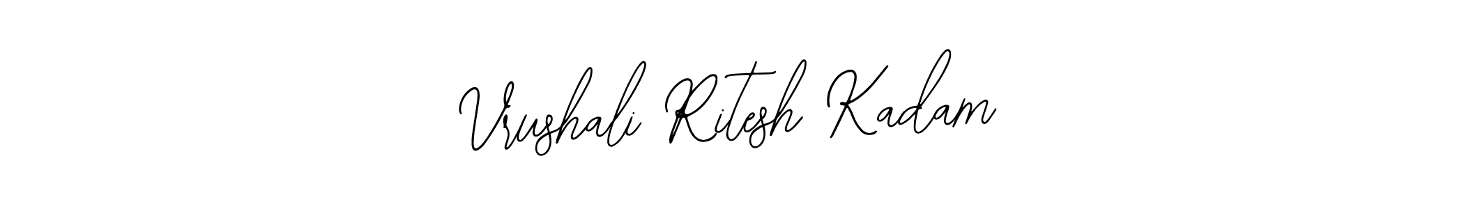 Vrushali Ritesh Kadam stylish signature style. Best Handwritten Sign (Bearetta-2O07w) for my name. Handwritten Signature Collection Ideas for my name Vrushali Ritesh Kadam. Vrushali Ritesh Kadam signature style 12 images and pictures png