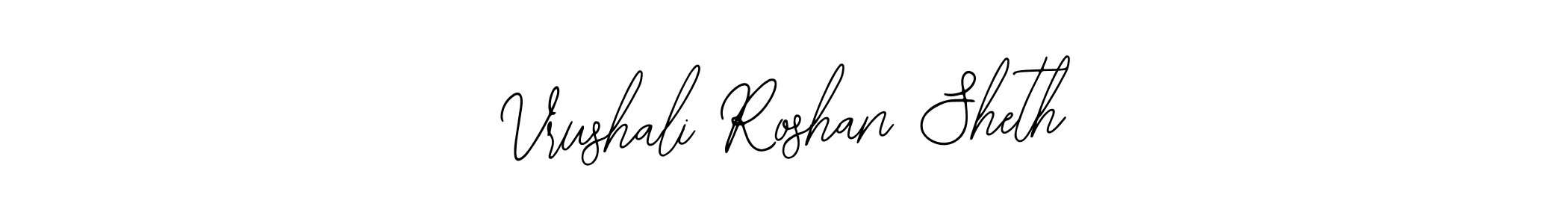 Use a signature maker to create a handwritten signature online. With this signature software, you can design (Bearetta-2O07w) your own signature for name Vrushali Roshan Sheth. Vrushali Roshan Sheth signature style 12 images and pictures png