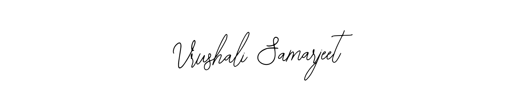 Make a beautiful signature design for name Vrushali Samarjeet. With this signature (Bearetta-2O07w) style, you can create a handwritten signature for free. Vrushali Samarjeet signature style 12 images and pictures png