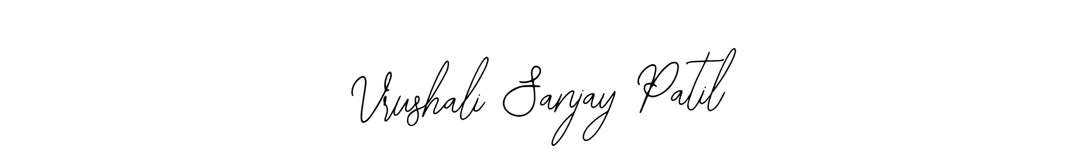 You should practise on your own different ways (Bearetta-2O07w) to write your name (Vrushali Sanjay Patil) in signature. don't let someone else do it for you. Vrushali Sanjay Patil signature style 12 images and pictures png