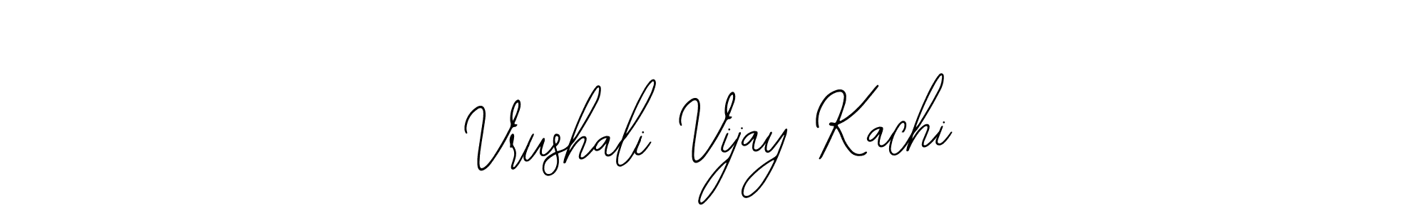 This is the best signature style for the Vrushali Vijay Kachi name. Also you like these signature font (Bearetta-2O07w). Mix name signature. Vrushali Vijay Kachi signature style 12 images and pictures png