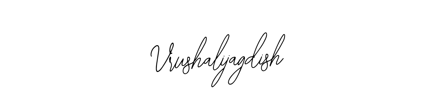 The best way (Bearetta-2O07w) to make a short signature is to pick only two or three words in your name. The name Vrushalijagdish include a total of six letters. For converting this name. Vrushalijagdish signature style 12 images and pictures png