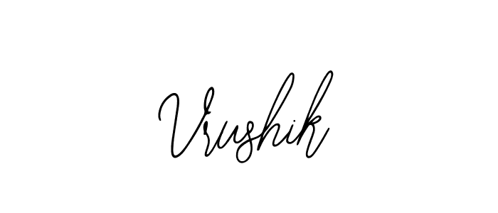 Also You can easily find your signature by using the search form. We will create Vrushik name handwritten signature images for you free of cost using Bearetta-2O07w sign style. Vrushik signature style 12 images and pictures png