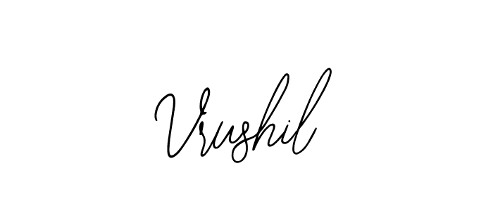 Make a beautiful signature design for name Vrushil. With this signature (Bearetta-2O07w) style, you can create a handwritten signature for free. Vrushil signature style 12 images and pictures png