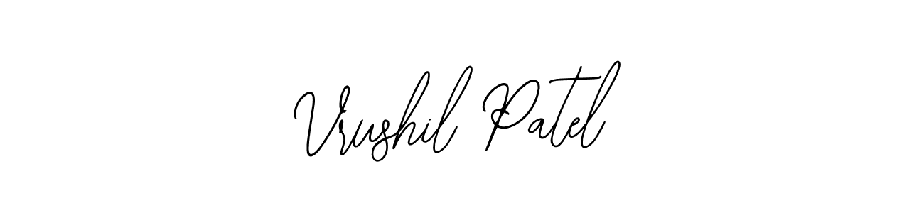 Also we have Vrushil Patel name is the best signature style. Create professional handwritten signature collection using Bearetta-2O07w autograph style. Vrushil Patel signature style 12 images and pictures png