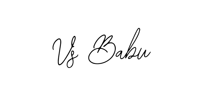 Vs Babu stylish signature style. Best Handwritten Sign (Bearetta-2O07w) for my name. Handwritten Signature Collection Ideas for my name Vs Babu. Vs Babu signature style 12 images and pictures png