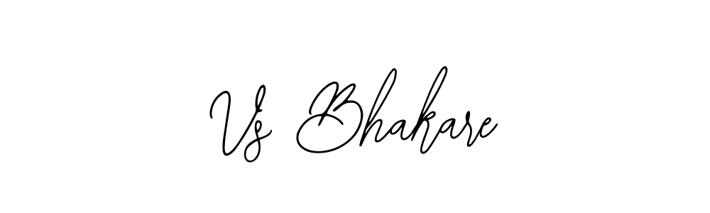 Make a beautiful signature design for name Vs Bhakare. With this signature (Bearetta-2O07w) style, you can create a handwritten signature for free. Vs Bhakare signature style 12 images and pictures png