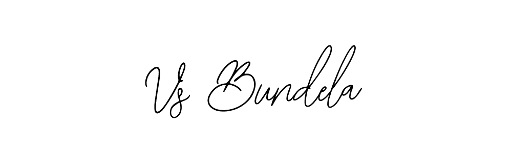 Use a signature maker to create a handwritten signature online. With this signature software, you can design (Bearetta-2O07w) your own signature for name Vs Bundela. Vs Bundela signature style 12 images and pictures png