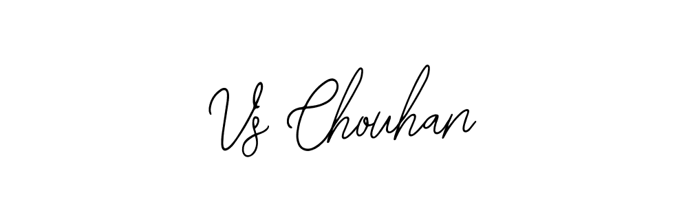 Use a signature maker to create a handwritten signature online. With this signature software, you can design (Bearetta-2O07w) your own signature for name Vs Chouhan. Vs Chouhan signature style 12 images and pictures png