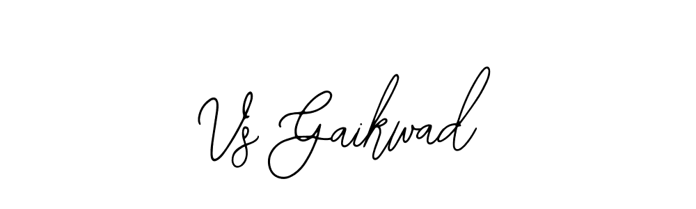 You should practise on your own different ways (Bearetta-2O07w) to write your name (Vs Gaikwad) in signature. don't let someone else do it for you. Vs Gaikwad signature style 12 images and pictures png