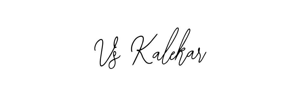 You should practise on your own different ways (Bearetta-2O07w) to write your name (Vs Kalekar) in signature. don't let someone else do it for you. Vs Kalekar signature style 12 images and pictures png