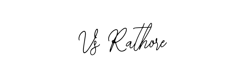 Design your own signature with our free online signature maker. With this signature software, you can create a handwritten (Bearetta-2O07w) signature for name Vs Rathore. Vs Rathore signature style 12 images and pictures png