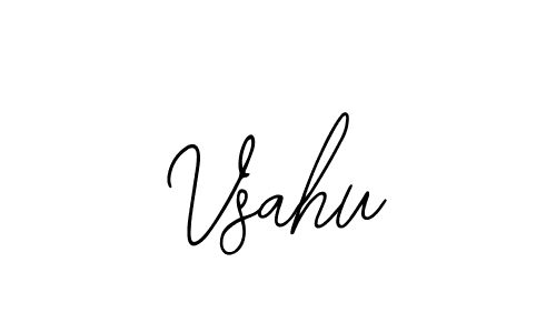 Use a signature maker to create a handwritten signature online. With this signature software, you can design (Bearetta-2O07w) your own signature for name Vsahu. Vsahu signature style 12 images and pictures png