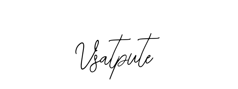 Make a beautiful signature design for name Vsatpute. With this signature (Bearetta-2O07w) style, you can create a handwritten signature for free. Vsatpute signature style 12 images and pictures png