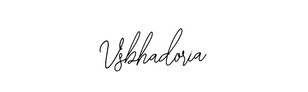 The best way (Bearetta-2O07w) to make a short signature is to pick only two or three words in your name. The name Vsbhadoria include a total of six letters. For converting this name. Vsbhadoria signature style 12 images and pictures png