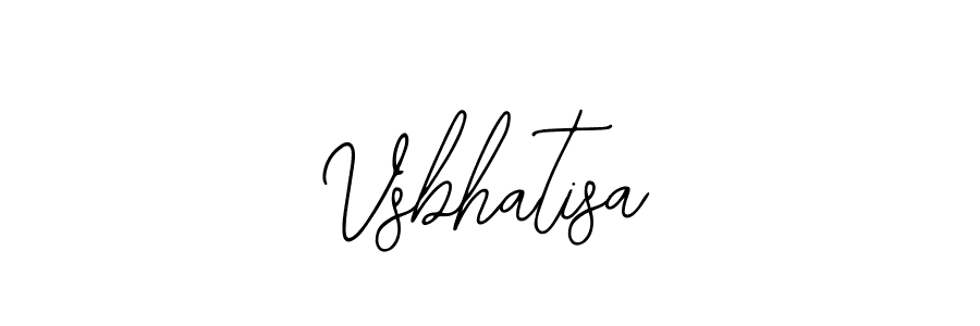 How to make Vsbhatisa name signature. Use Bearetta-2O07w style for creating short signs online. This is the latest handwritten sign. Vsbhatisa signature style 12 images and pictures png