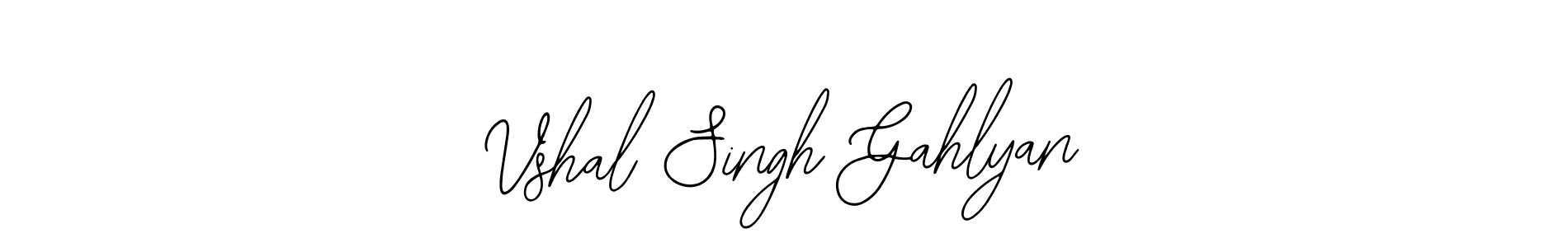 if you are searching for the best signature style for your name Vshal Singh Gahlyan. so please give up your signature search. here we have designed multiple signature styles  using Bearetta-2O07w. Vshal Singh Gahlyan signature style 12 images and pictures png
