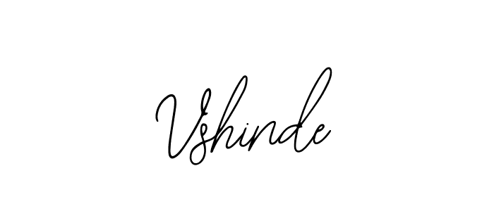 Design your own signature with our free online signature maker. With this signature software, you can create a handwritten (Bearetta-2O07w) signature for name Vshinde. Vshinde signature style 12 images and pictures png