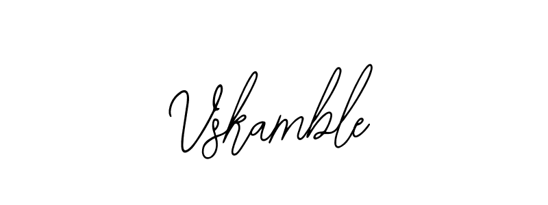 How to Draw Vskamble signature style? Bearetta-2O07w is a latest design signature styles for name Vskamble. Vskamble signature style 12 images and pictures png