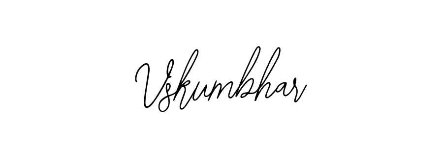 Use a signature maker to create a handwritten signature online. With this signature software, you can design (Bearetta-2O07w) your own signature for name Vskumbhar. Vskumbhar signature style 12 images and pictures png
