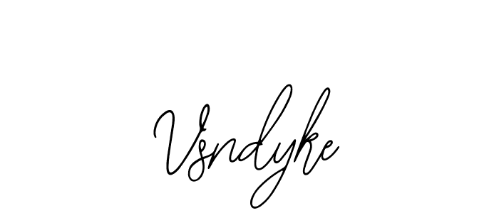 Vsndyke stylish signature style. Best Handwritten Sign (Bearetta-2O07w) for my name. Handwritten Signature Collection Ideas for my name Vsndyke. Vsndyke signature style 12 images and pictures png