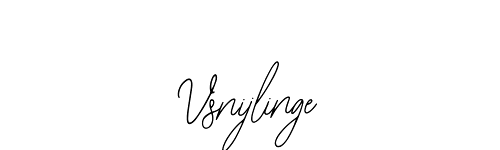 Design your own signature with our free online signature maker. With this signature software, you can create a handwritten (Bearetta-2O07w) signature for name Vsnijlinge. Vsnijlinge signature style 12 images and pictures png