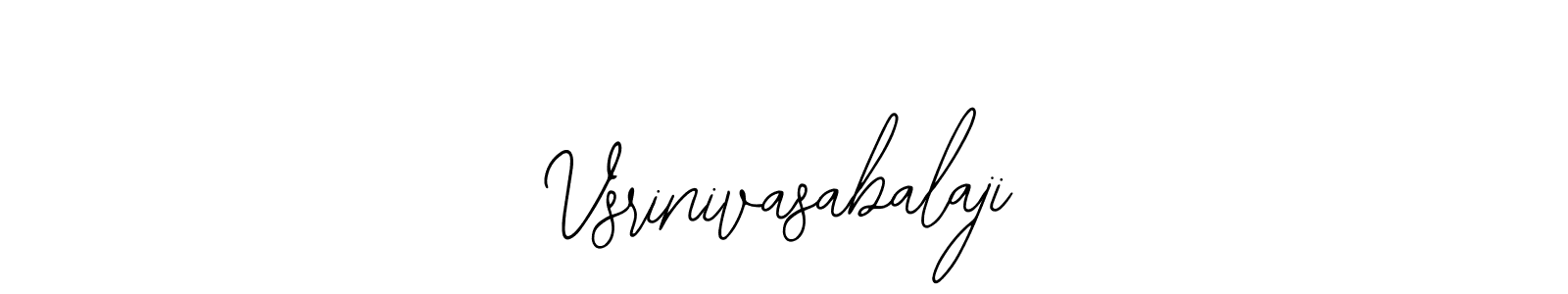 The best way (Bearetta-2O07w) to make a short signature is to pick only two or three words in your name. The name Vsrinivasabalaji include a total of six letters. For converting this name. Vsrinivasabalaji signature style 12 images and pictures png