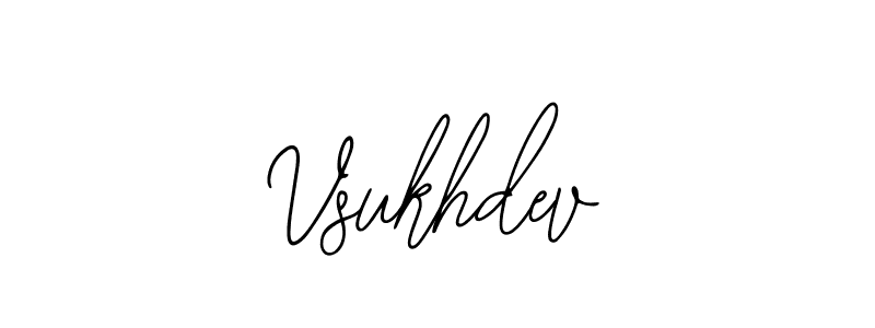 Make a beautiful signature design for name Vsukhdev. With this signature (Bearetta-2O07w) style, you can create a handwritten signature for free. Vsukhdev signature style 12 images and pictures png