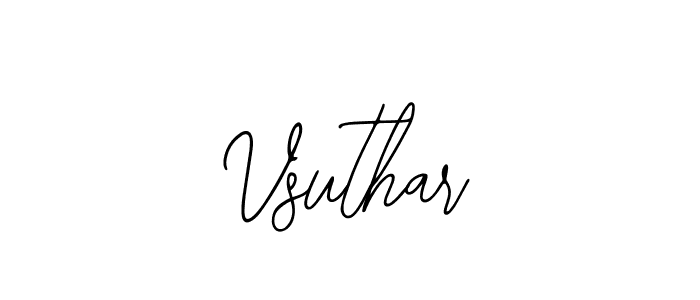 Make a beautiful signature design for name Vsuthar. With this signature (Bearetta-2O07w) style, you can create a handwritten signature for free. Vsuthar signature style 12 images and pictures png