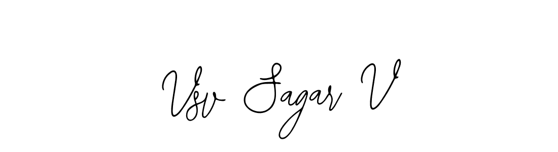 Make a beautiful signature design for name Vsv Sagar V. With this signature (Bearetta-2O07w) style, you can create a handwritten signature for free. Vsv Sagar V signature style 12 images and pictures png