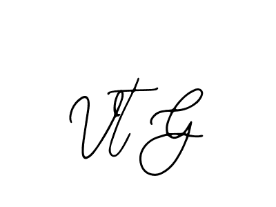 Use a signature maker to create a handwritten signature online. With this signature software, you can design (Bearetta-2O07w) your own signature for name Vt G. Vt G signature style 12 images and pictures png