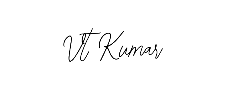 Design your own signature with our free online signature maker. With this signature software, you can create a handwritten (Bearetta-2O07w) signature for name Vt Kumar. Vt Kumar signature style 12 images and pictures png