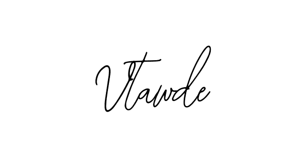 Vtawde stylish signature style. Best Handwritten Sign (Bearetta-2O07w) for my name. Handwritten Signature Collection Ideas for my name Vtawde. Vtawde signature style 12 images and pictures png