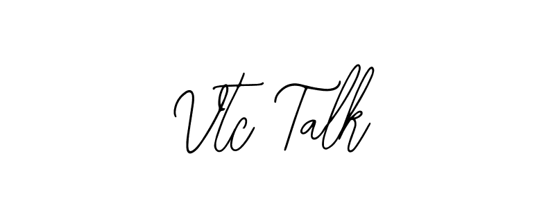 Make a beautiful signature design for name Vtc Talk. With this signature (Bearetta-2O07w) style, you can create a handwritten signature for free. Vtc Talk signature style 12 images and pictures png