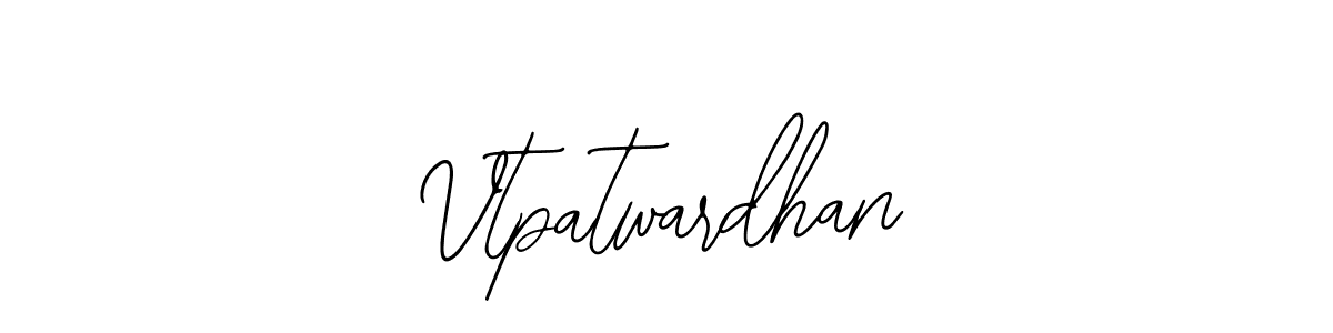 Bearetta-2O07w is a professional signature style that is perfect for those who want to add a touch of class to their signature. It is also a great choice for those who want to make their signature more unique. Get Vtpatwardhan name to fancy signature for free. Vtpatwardhan signature style 12 images and pictures png