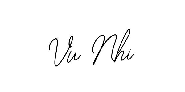 Create a beautiful signature design for name Vu Nhi. With this signature (Bearetta-2O07w) fonts, you can make a handwritten signature for free. Vu Nhi signature style 12 images and pictures png