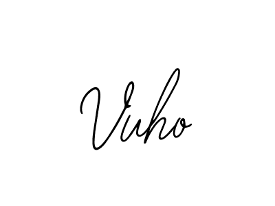 Use a signature maker to create a handwritten signature online. With this signature software, you can design (Bearetta-2O07w) your own signature for name Vuho. Vuho signature style 12 images and pictures png