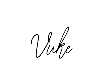 Design your own signature with our free online signature maker. With this signature software, you can create a handwritten (Bearetta-2O07w) signature for name Vuke. Vuke signature style 12 images and pictures png