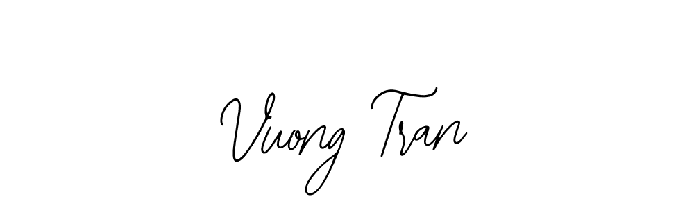 You should practise on your own different ways (Bearetta-2O07w) to write your name (Vuong Tran) in signature. don't let someone else do it for you. Vuong Tran signature style 12 images and pictures png